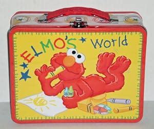 elmo world embossed metal lunch box|140 results for elmo lunch boxes .